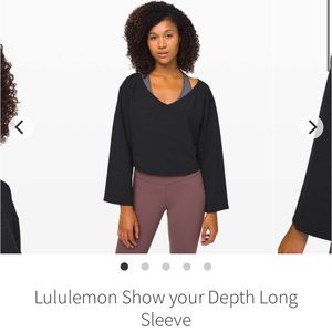 Lululemon Athletica Show Your Depth Long Sleeve M/L